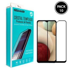 Película Vidro temperado Samsung Galaxy A12 Fullcover Pack 10 Unidades