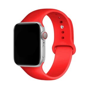 Bracelete Apple Watch (38/ 40/ 41 mm) Silicone Vermelho