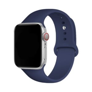 Bracelete Apple Watch (38/ 40/ 41 mm) Silicone Azul Marinho