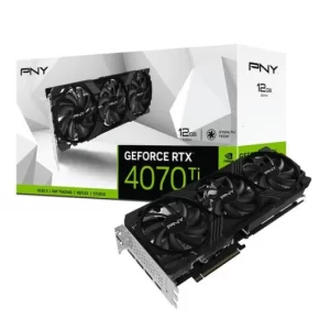 PNY GeForce RTX 4070 Ti Verto Placa Gráfica LED 12GB GDDR6X NVIDIA - Iluminação LED - PCIe 4.0