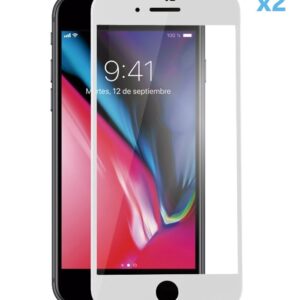 Película Vidro temperado Apple iPhone 7/ 8 Plus Branco Fullcover 2 unidades