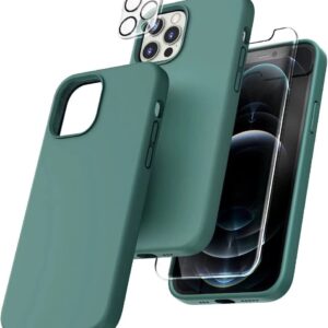 Capa Silicone Verde iPhone 11 Pro com 1 película vidro temperado 1 película camera