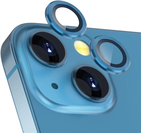 Película Vidro Temperado Metálica Camera Traseira iPhone 13/ 13 Mini Azul