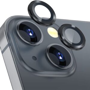 Película Vidro Temperado Metálica Camera Traseira iPhone 13/ 13 Mini Preto