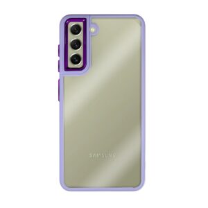 Capa Silicone Cristal Transparente Samsung Galaxy S21 FE Lilás