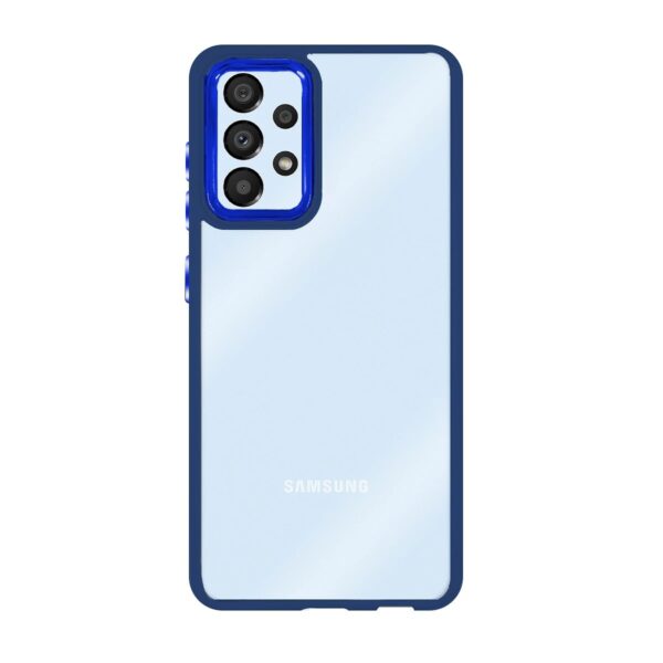 Capa Silicone Cristal Transparente Samsung A33 5G Azul