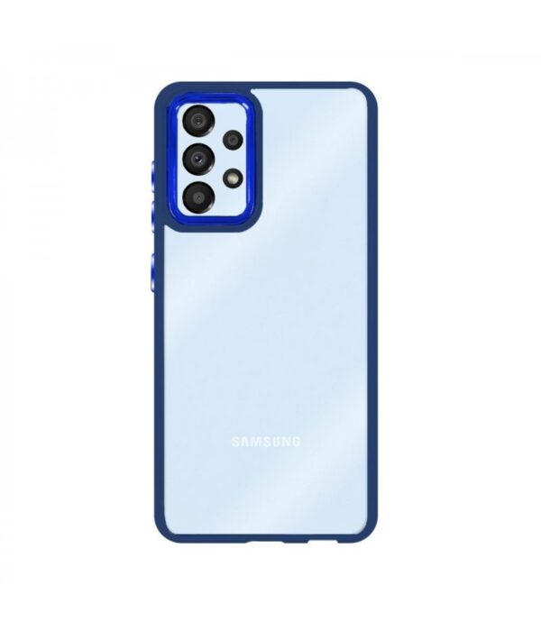 Capa Silicone Cristal Transparente Samsung A13 Azul