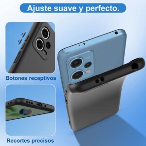 Capa Silicone Preta Xiaomi Redmi Note 12 5G