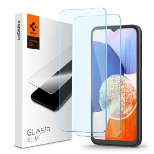 Spigen 2-Pack Película Vidro temperado Samsung A14 5G Transparente