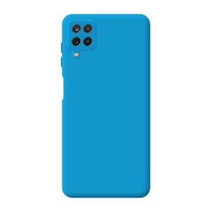 Capa Silicone Líquido Samsung A12 Azul