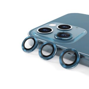 Película Vidro Temperado Metálica Câmara Traseira iPhone 12 Pro/ 11 Pro Max/ 11 Pro Max Azul
