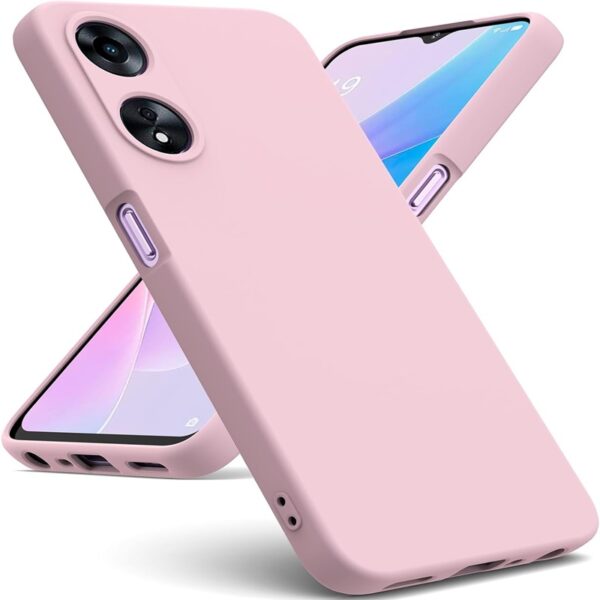 Capa Silicone Líquido 3D Oppo A58/ A78 5G Rosa