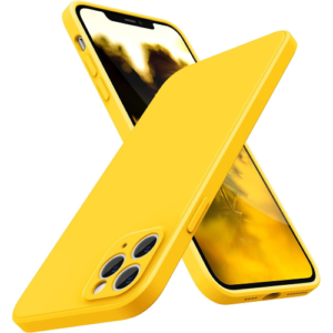 Capa Silicone Líquido 3D iPhone 11 Pro Amarelo