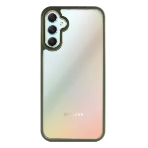 Capa Silicone Cristal Transparente Samsung Galaxy A34 Verde