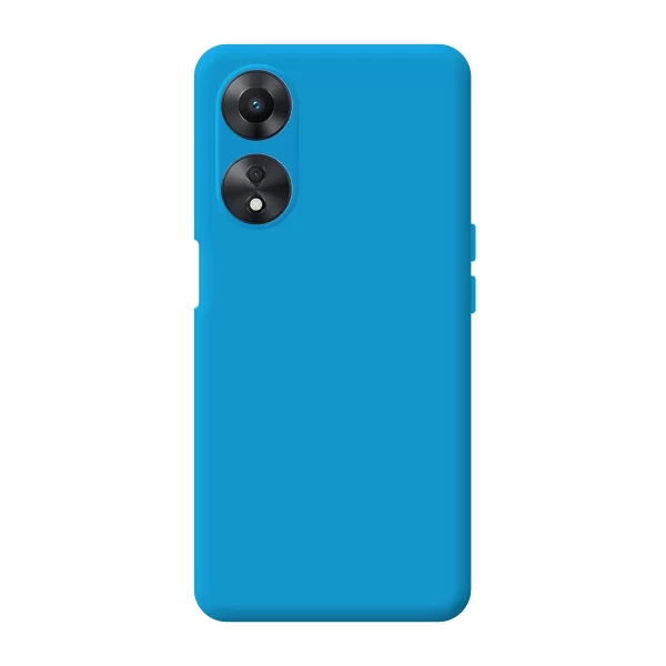 Capa Silicone Líquido 3D Oppo A98 Azul