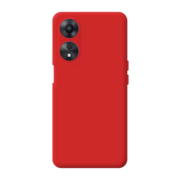 Capa Silicone Líquido 3D Oppo A98 Vermelho