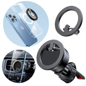 Joyroom Kit Multifunctional Magnetico Car Suporte Ring Phone Supporte Black