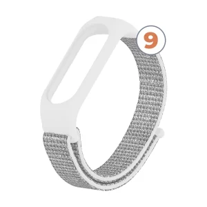 Bracelete Velcro Xiaomi Mi Band 5/ 6/ 7 Branco