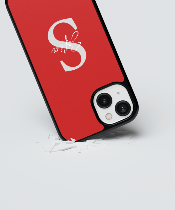 Capa iPhone Iniciais vermelho (3)