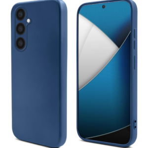 Capa Silicone Líquido Samsung A05s Azul Marinho